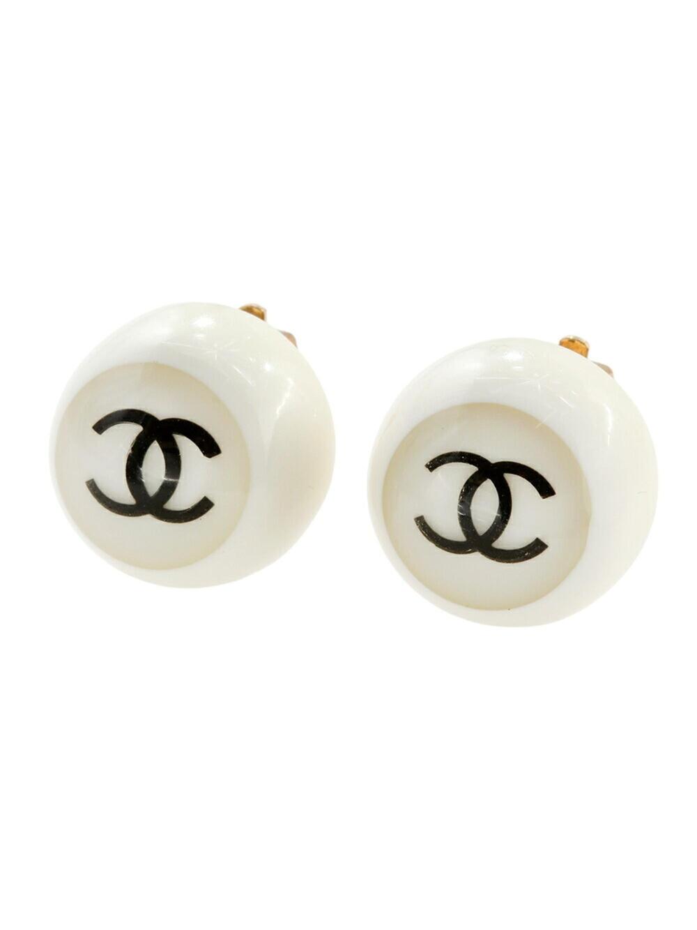 Chanel Cc Logo Clip-On Earrings Metal #343287C48B